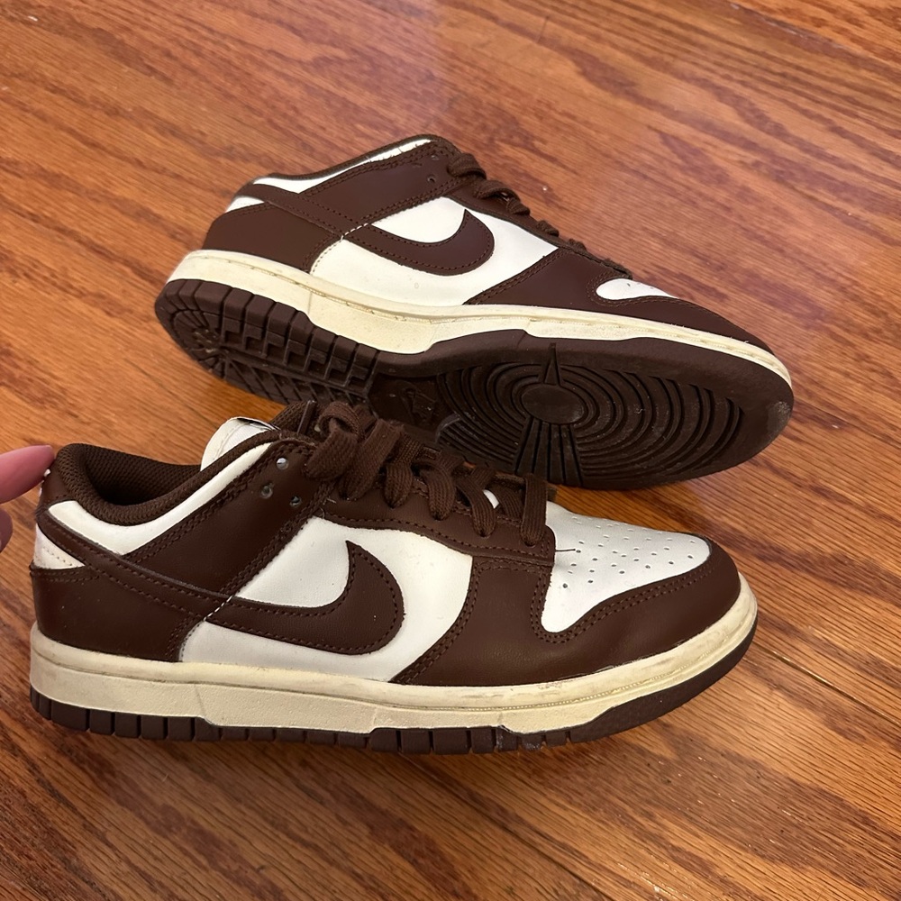 Nike Low Dunks Brown and White Women's Sneakers